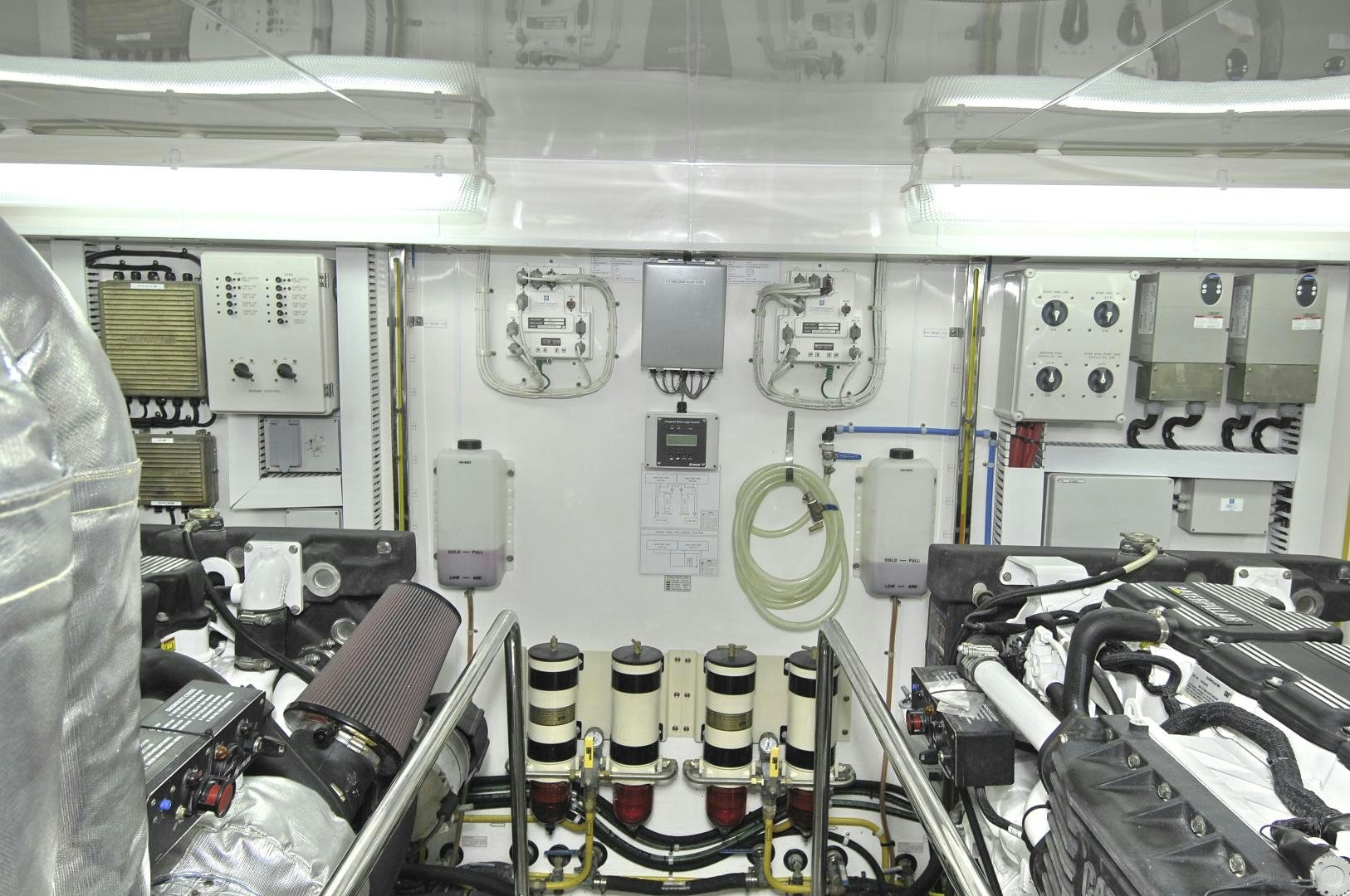 a machine with wires aboard HATT TRICK Yacht for Sale