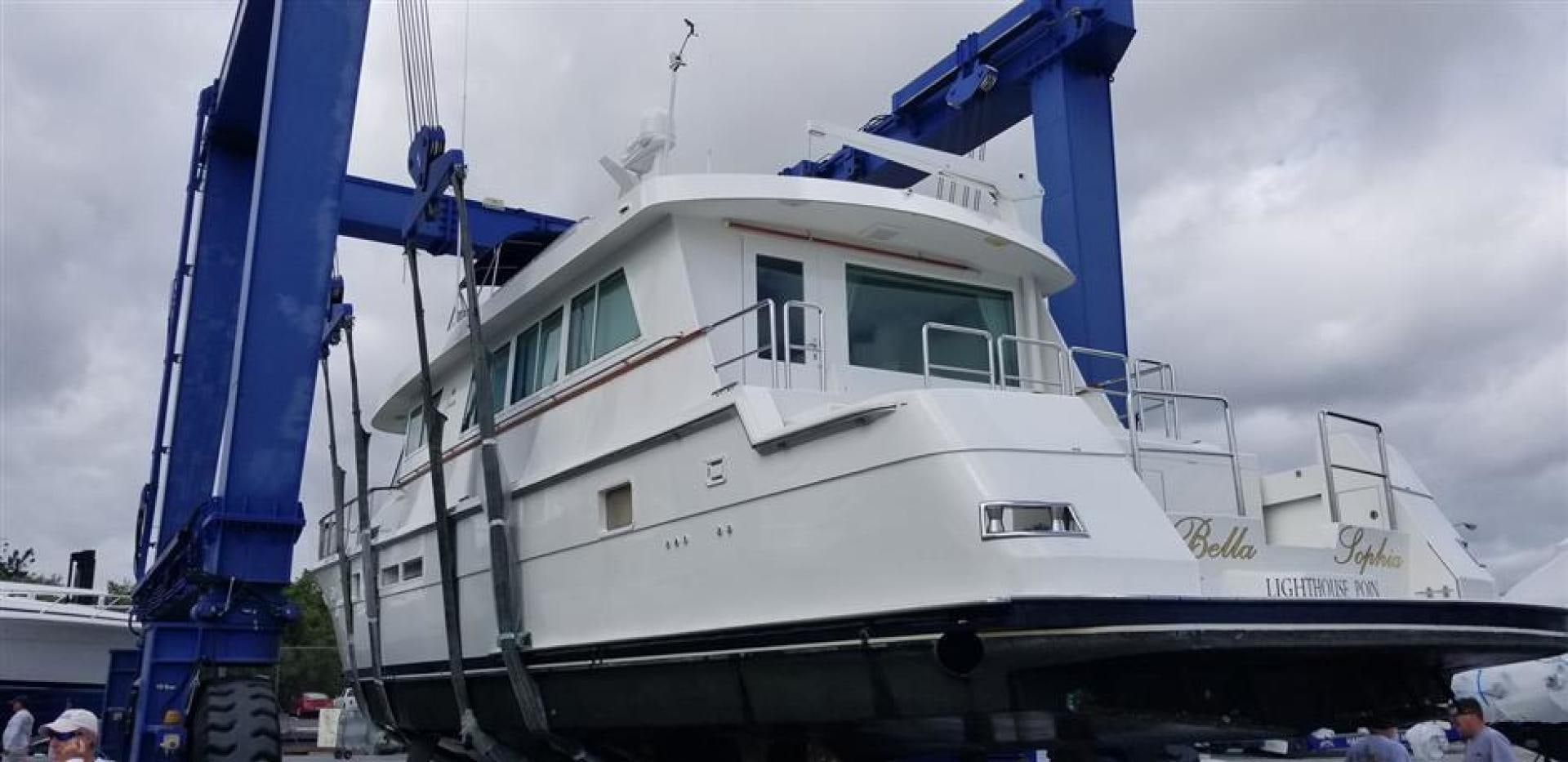 a large white boat aboard CAROLINA WIND Yacht for Sale
