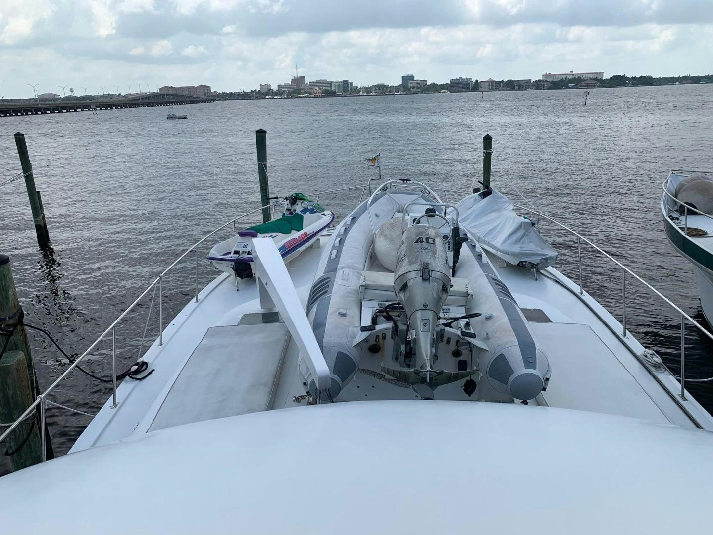 a ship in the water aboard No Name Yacht for Sale