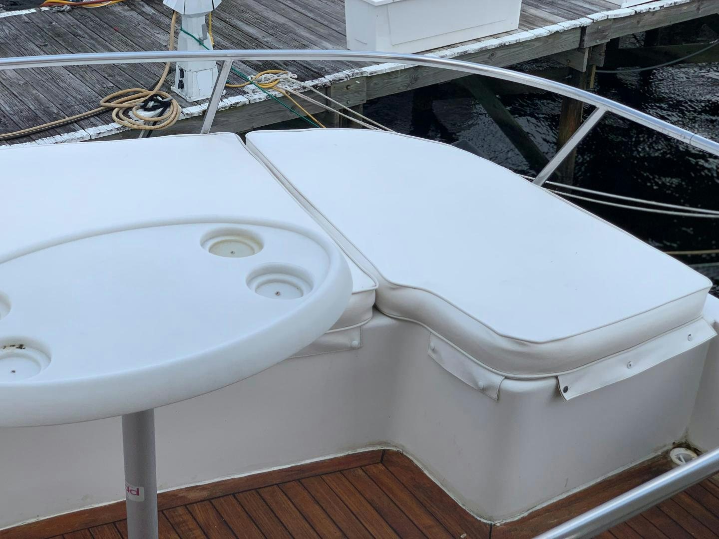 a toilet with a sink aboard No Name Yacht for Sale