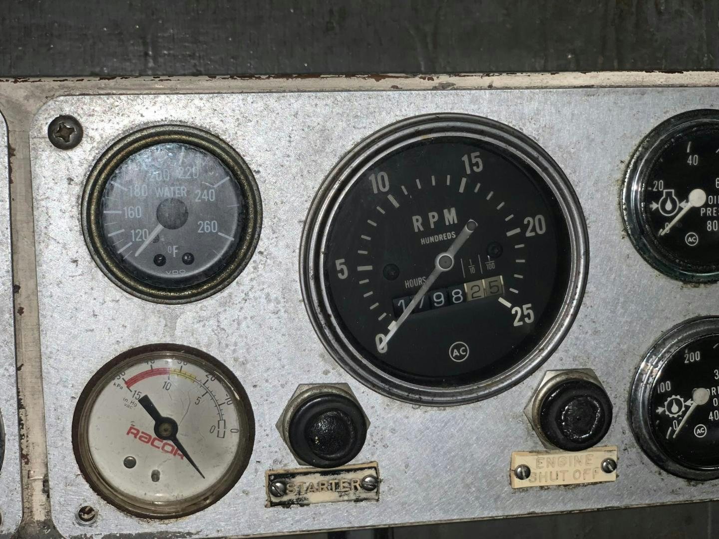a close up of a car dashboard aboard No Name Yacht for Sale