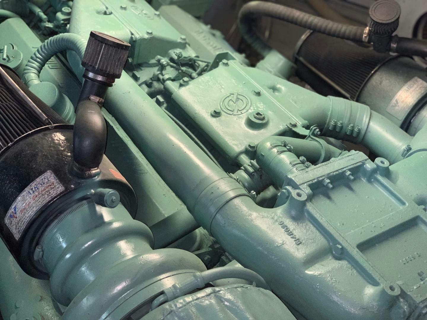 a close-up of a machine aboard No Name Yacht for Sale