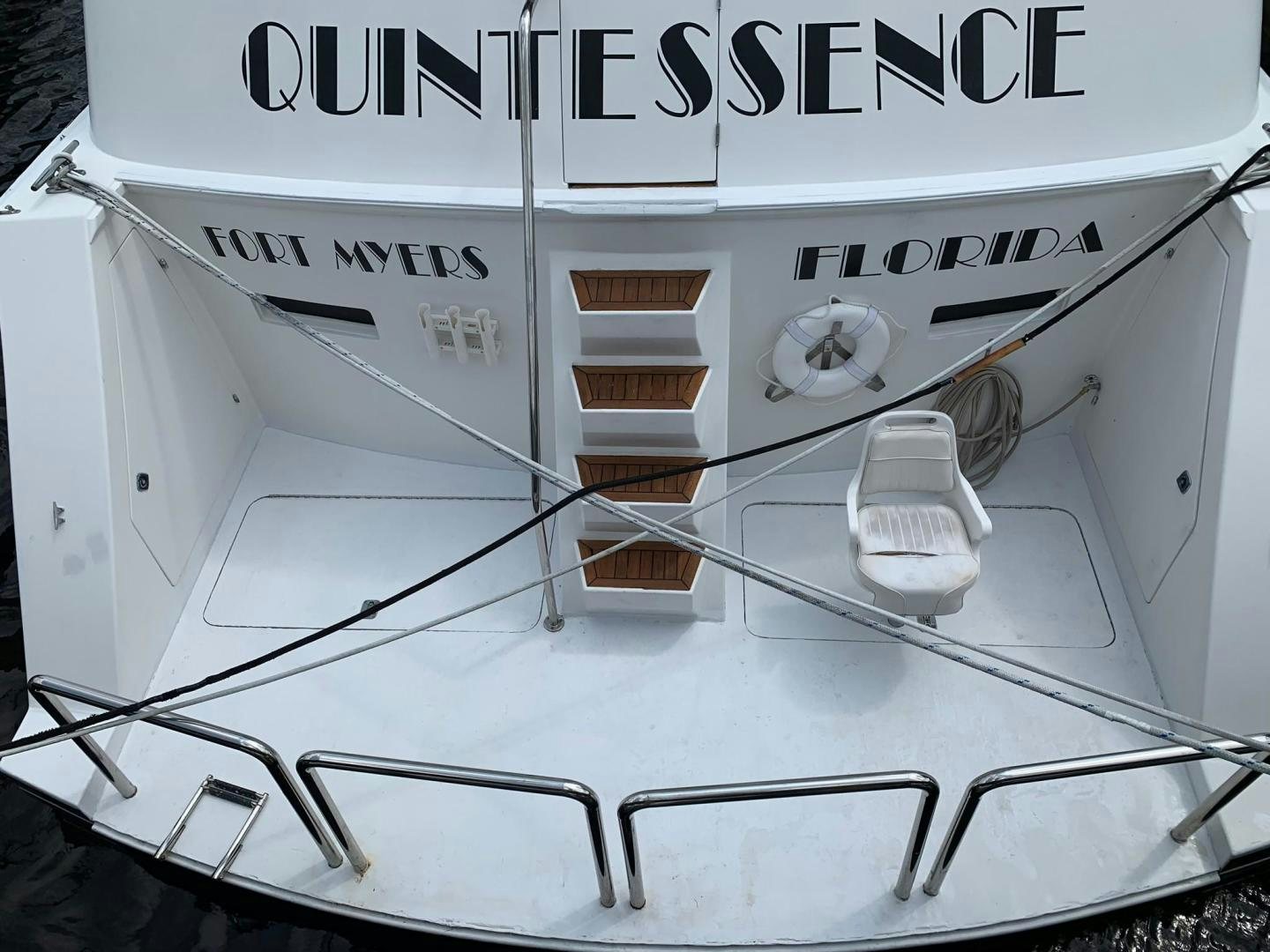 a machine with a metal frame aboard No Name Yacht for Sale