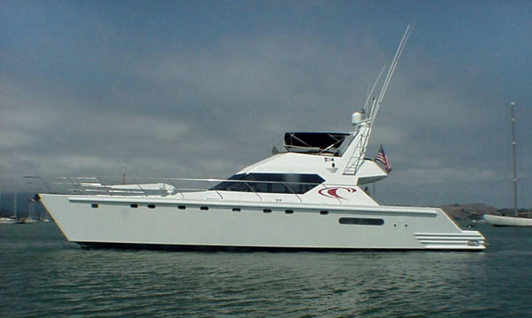 a white yacht in the water aboard O'NEILL Yacht for Sale