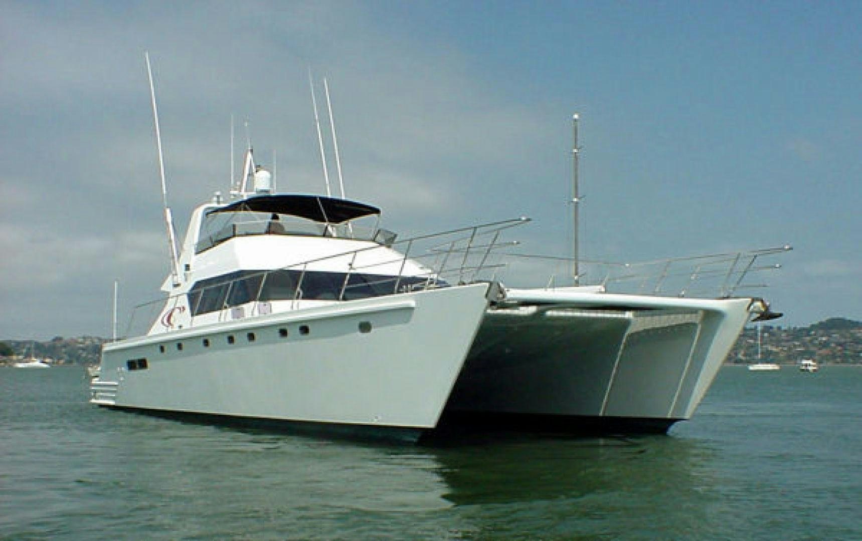 a white yacht in the water aboard O'NEILL Yacht for Sale