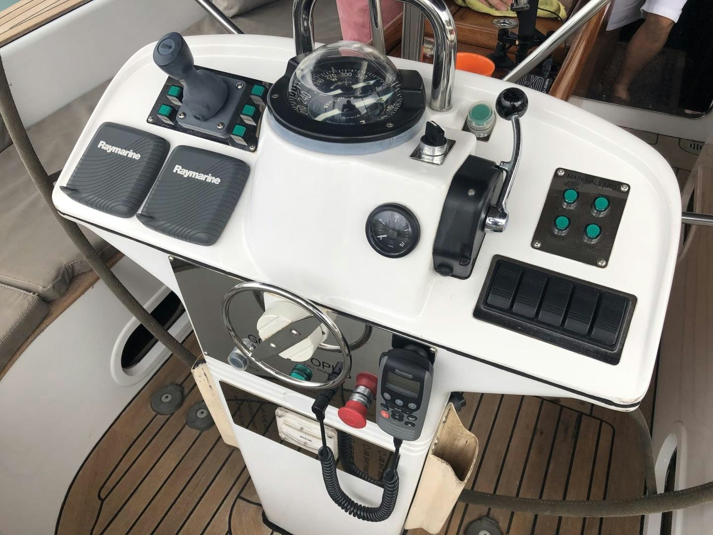 a machine on the counter aboard GOLDEN OPUS Yacht for Sale