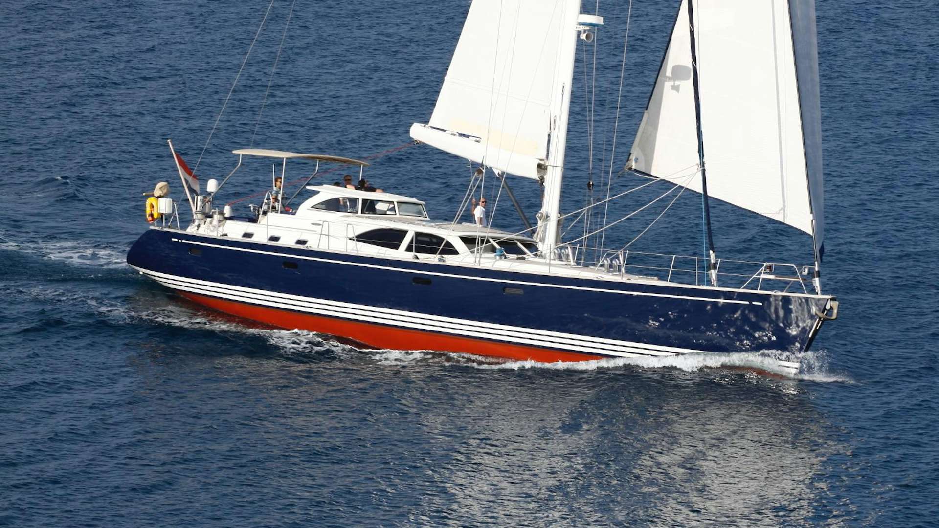 a boat on the water aboard PULSAR II Yacht for Sale