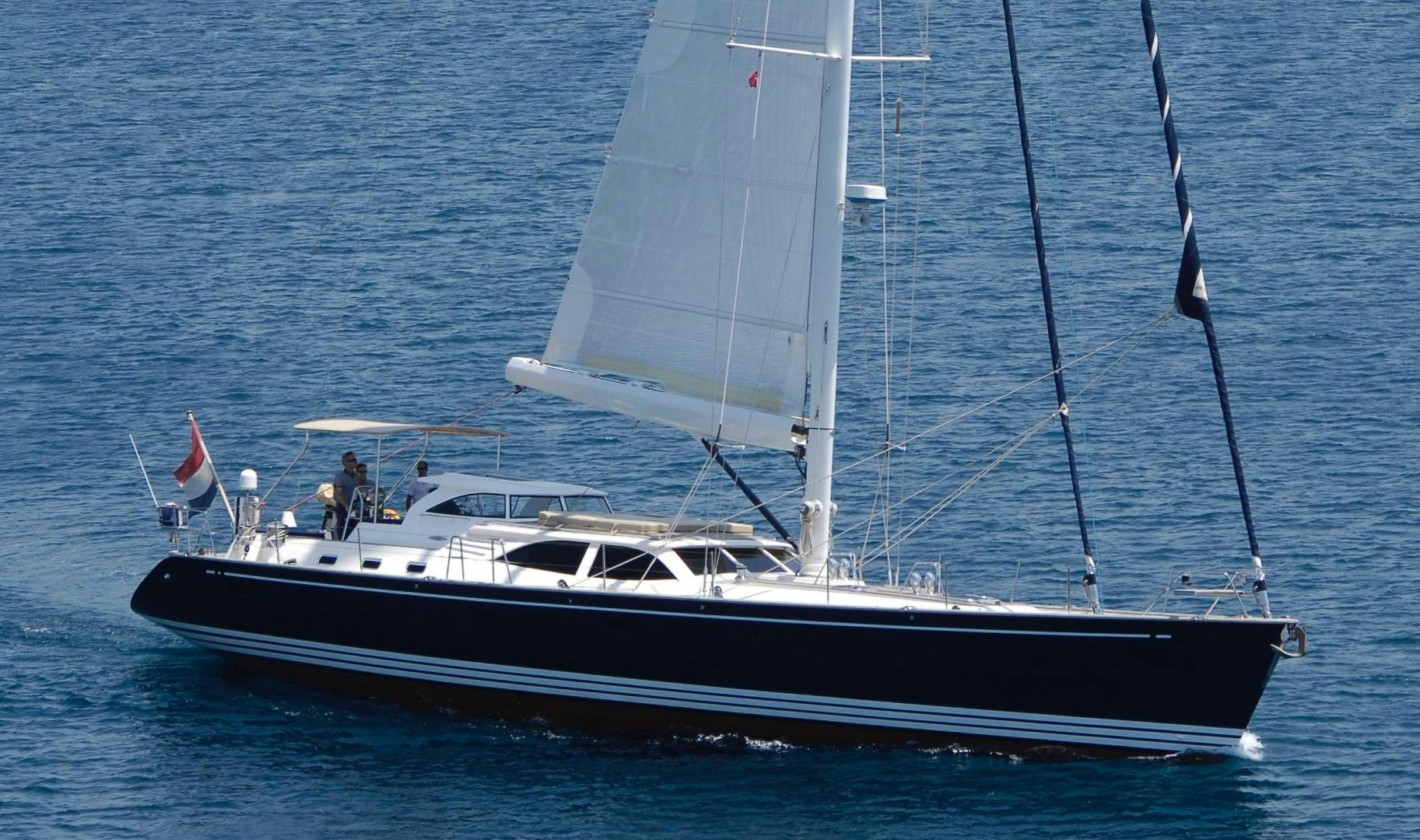 a boat in the water aboard PULSAR II Yacht for Sale