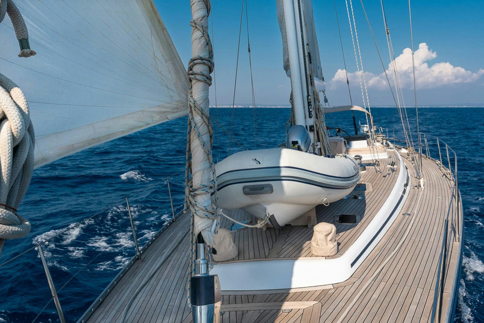 a boat on the water aboard CRYSTAL Yacht for Sale