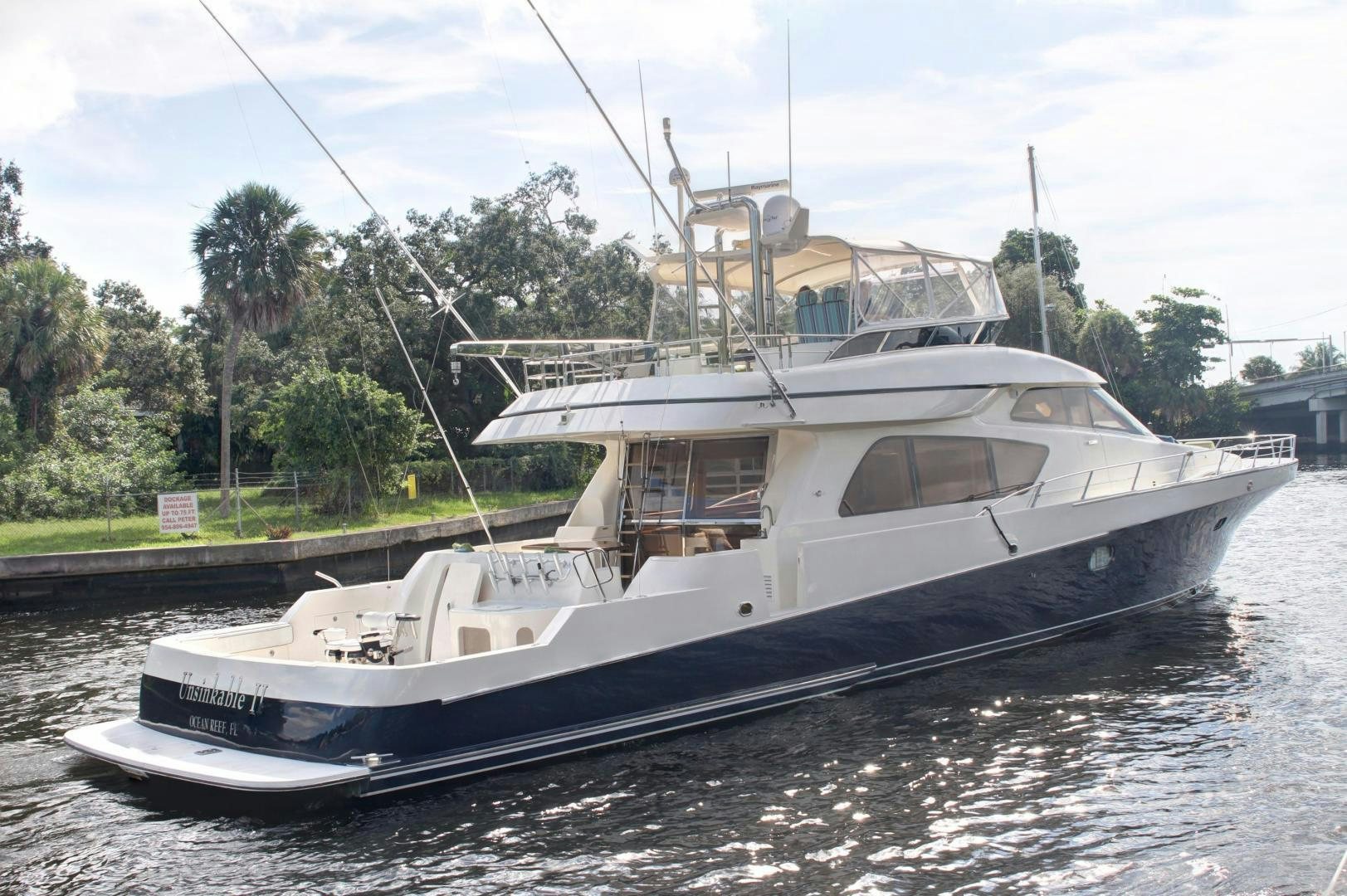 a boat on the water aboard UNSINKABLE II Yacht for Sale