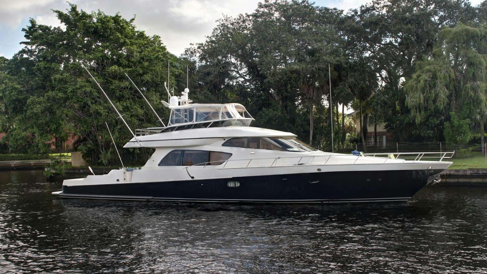 a boat on the water aboard UNSINKABLE II Yacht for Sale