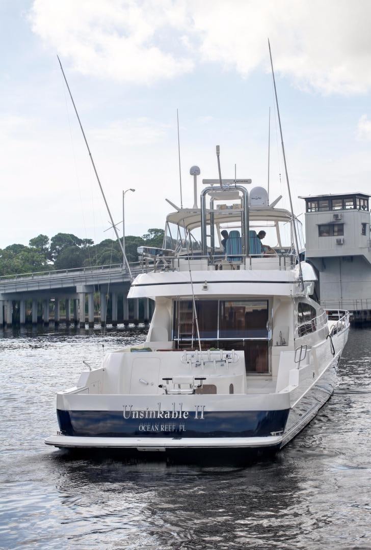 a boat in the water aboard UNSINKABLE II Yacht for Sale
