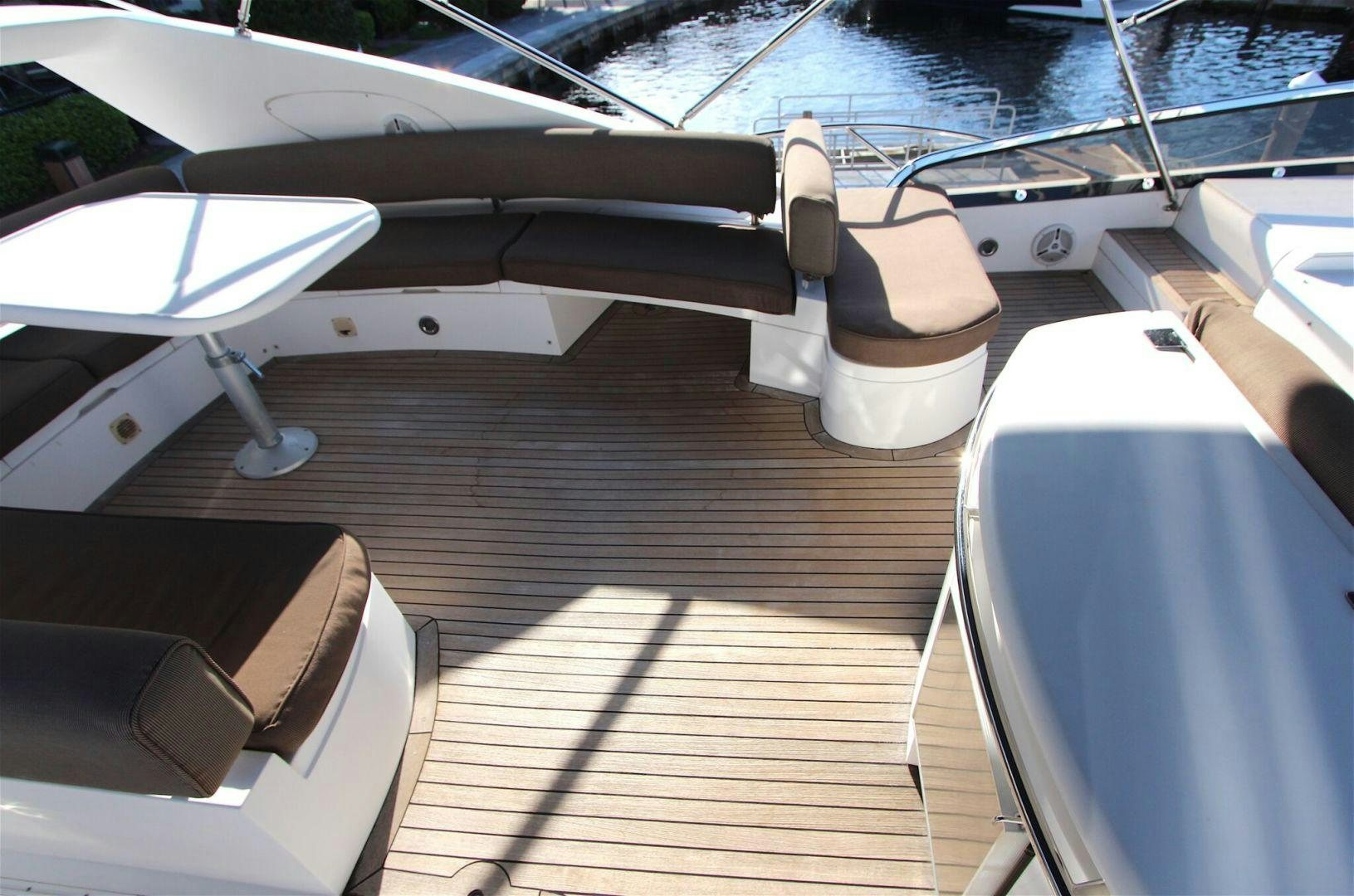 a boat on a deck aboard No Name Yacht for Sale