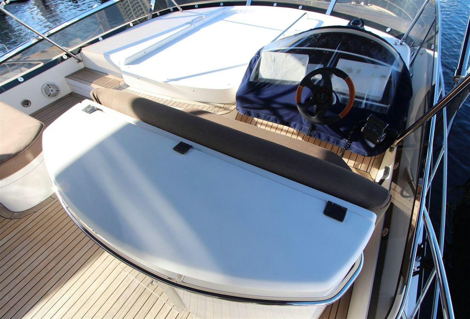 the front of a car aboard No Name Yacht for Sale