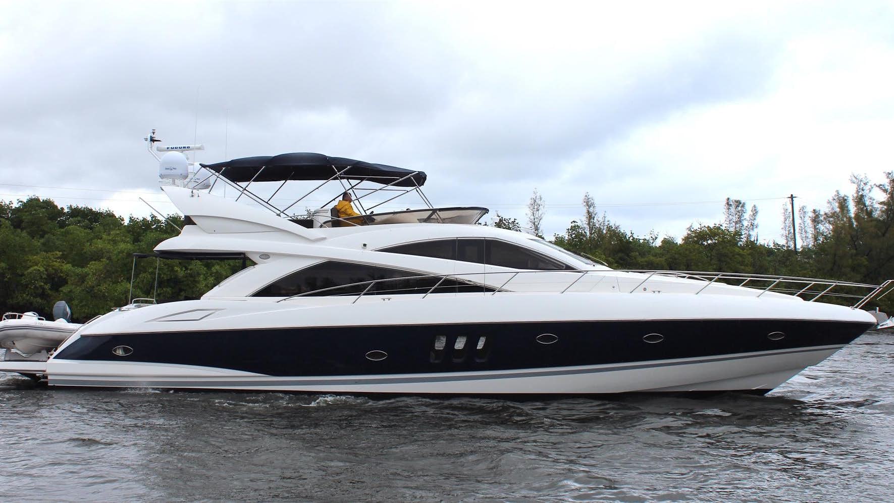 a yacht on the water aboard No Name Yacht for Sale