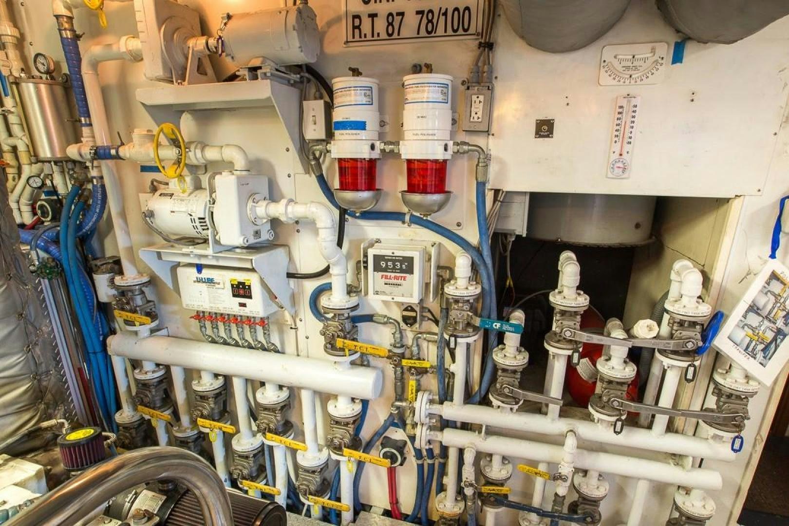 a close-up of a machine aboard HERCULES Yacht for Sale