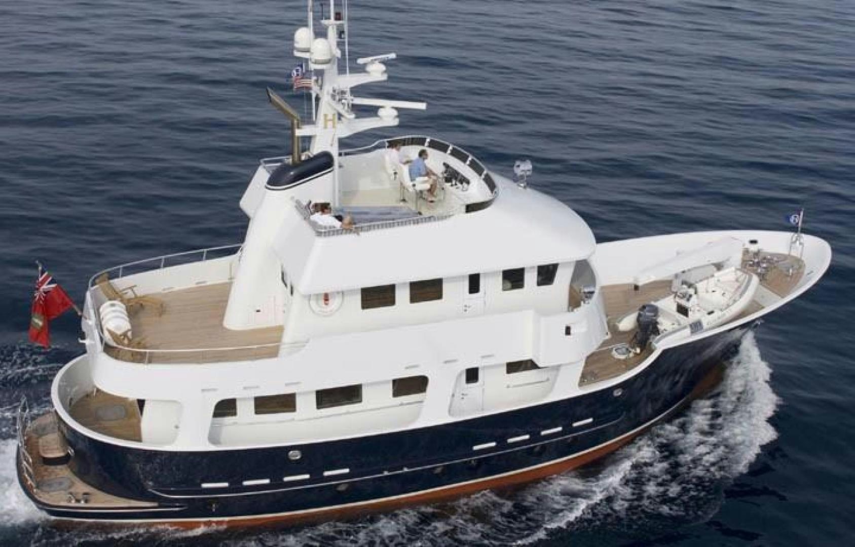 a boat on the water aboard HERCULES Yacht for Sale