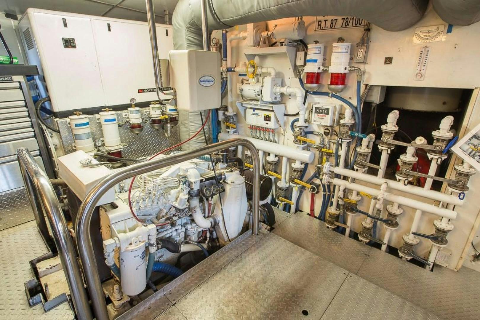 a large machine with many tubes aboard HERCULES Yacht for Sale