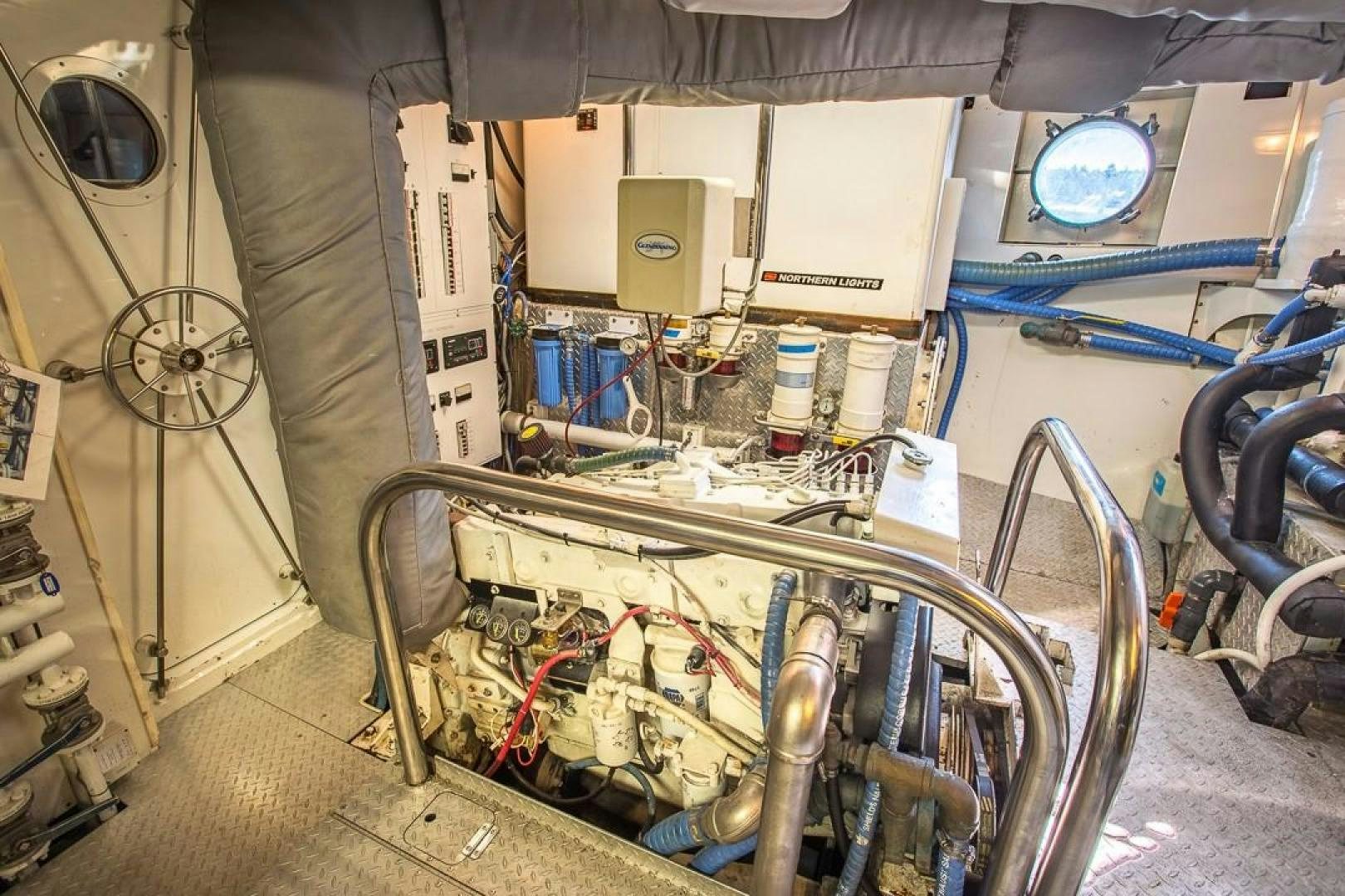 a room with a machine aboard HERCULES Yacht for Sale