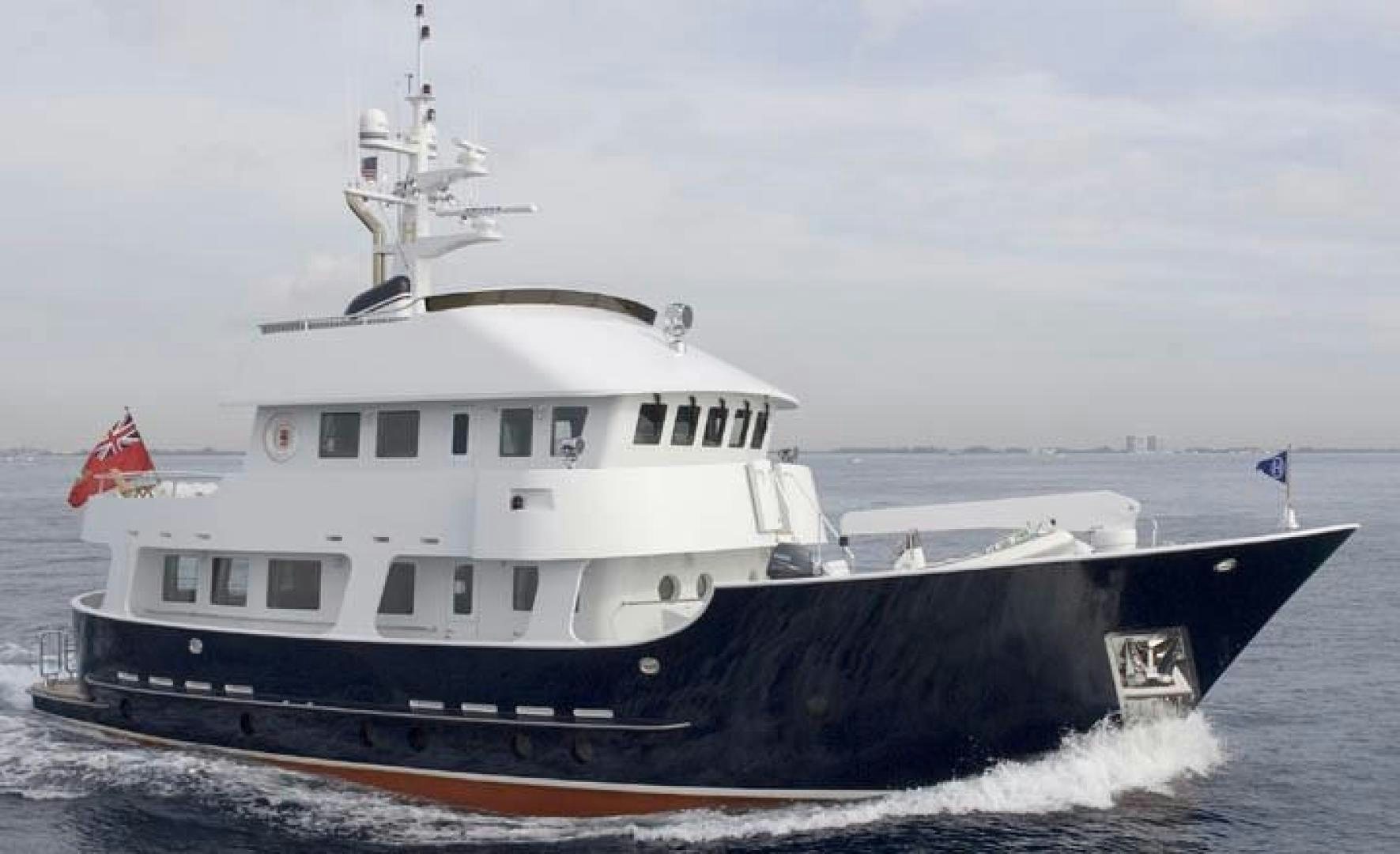 a large ship on the water aboard HERCULES Yacht for Sale