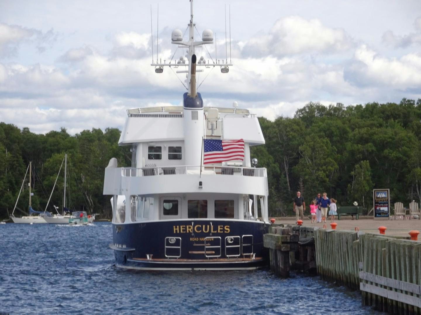 a boat on the water aboard HERCULES Yacht for Sale