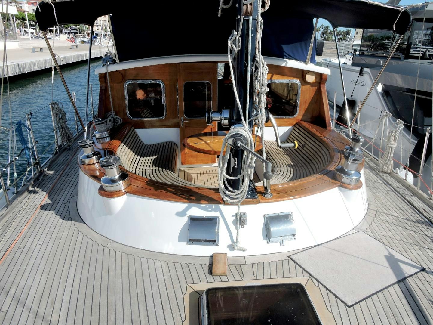 a boat on the water aboard WHITE GARUDA Yacht for Sale