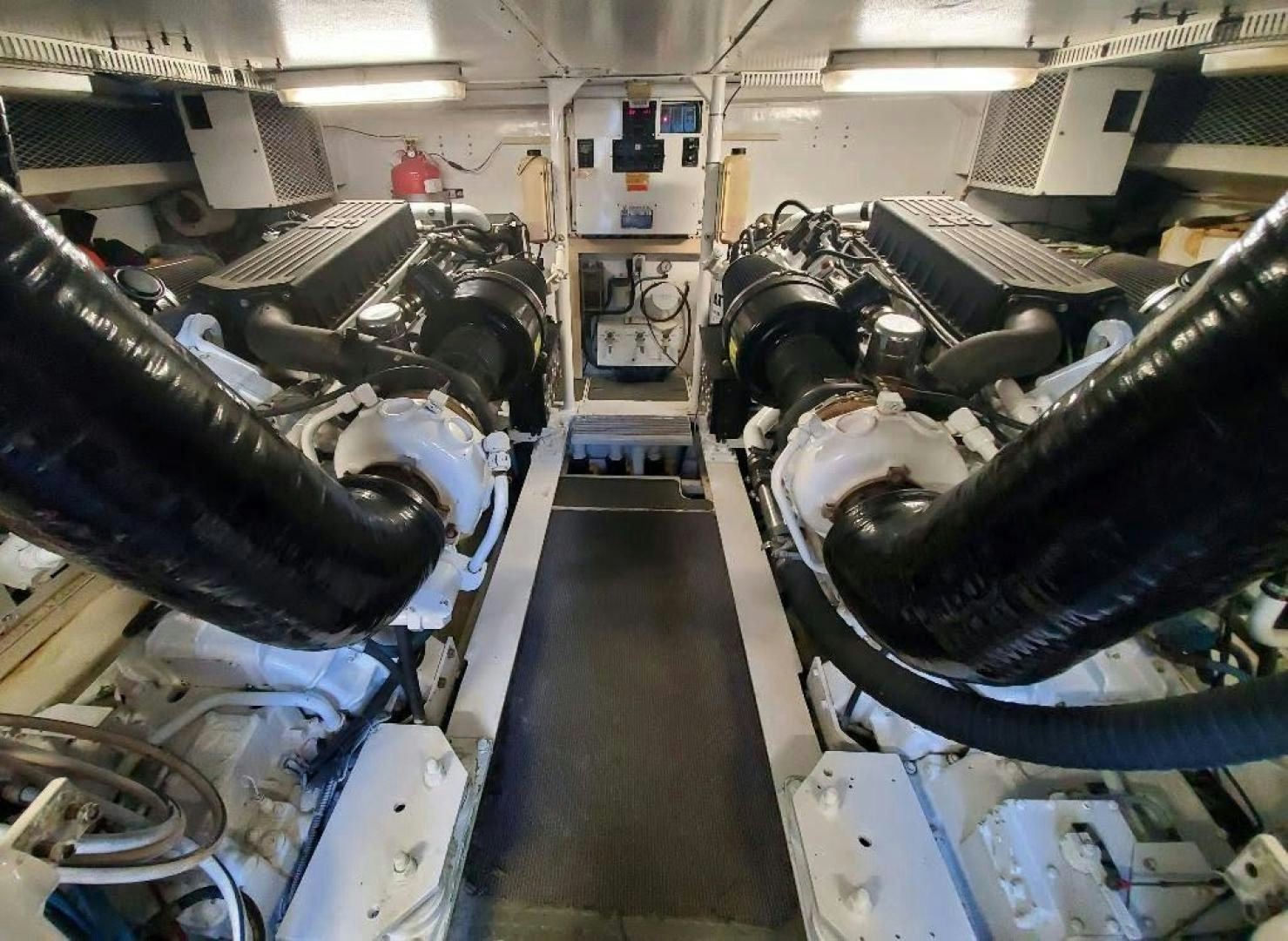 a room with a lot of equipment aboard No Name Yacht for Sale