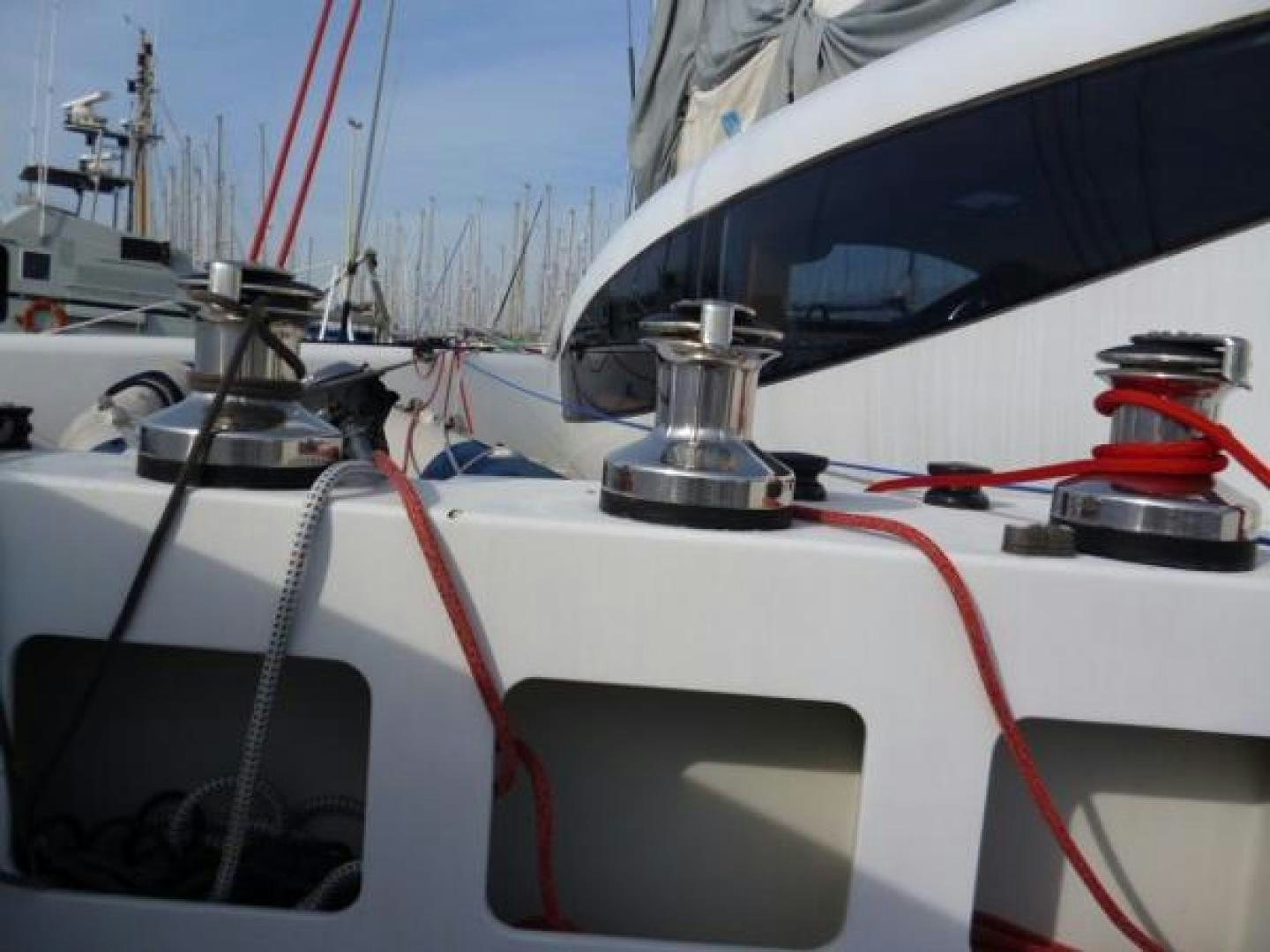 the front of a boat aboard No Name Yacht for Sale