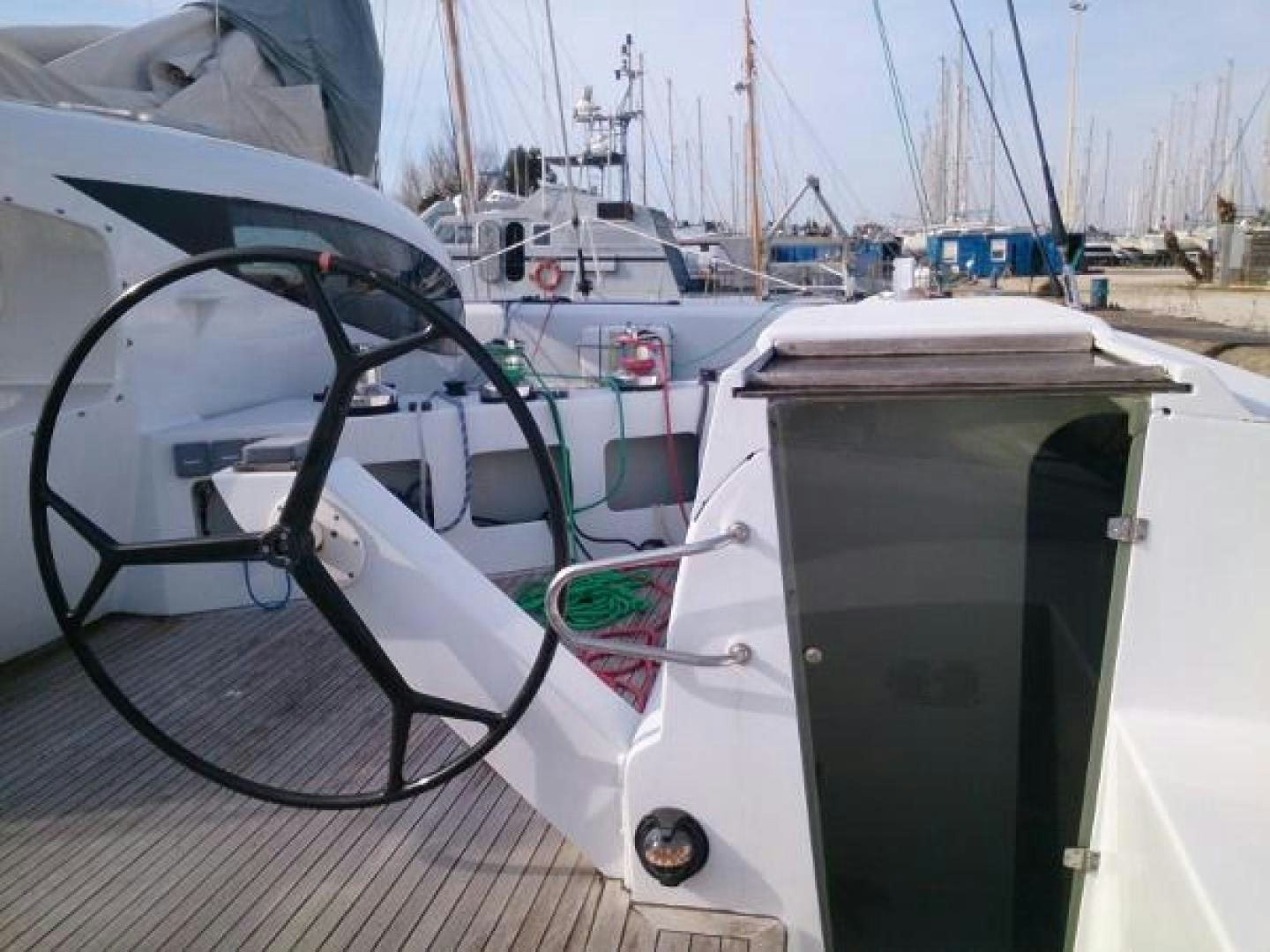a boat is parked on the dock aboard No Name Yacht for Sale