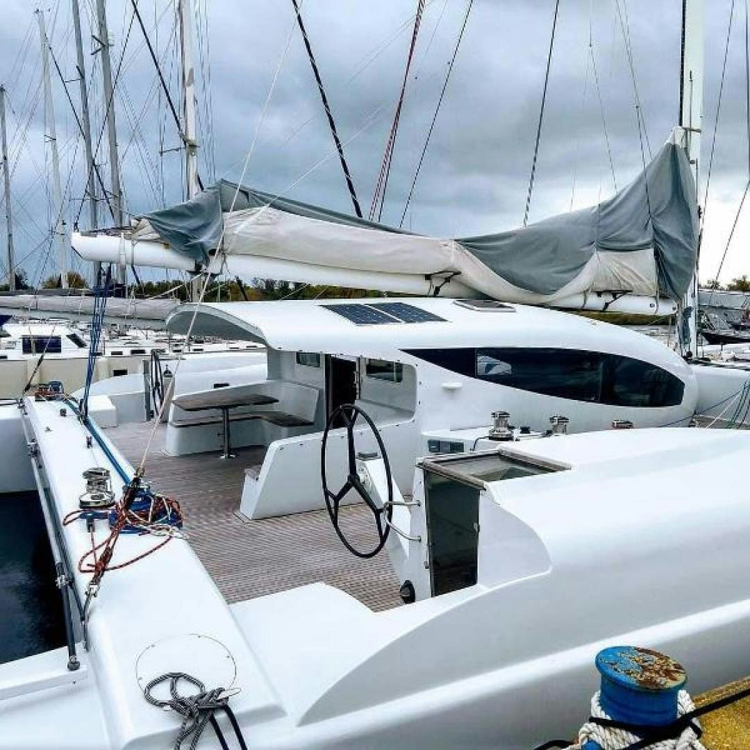 a plane parked on the tarmac aboard No Name Yacht for Sale