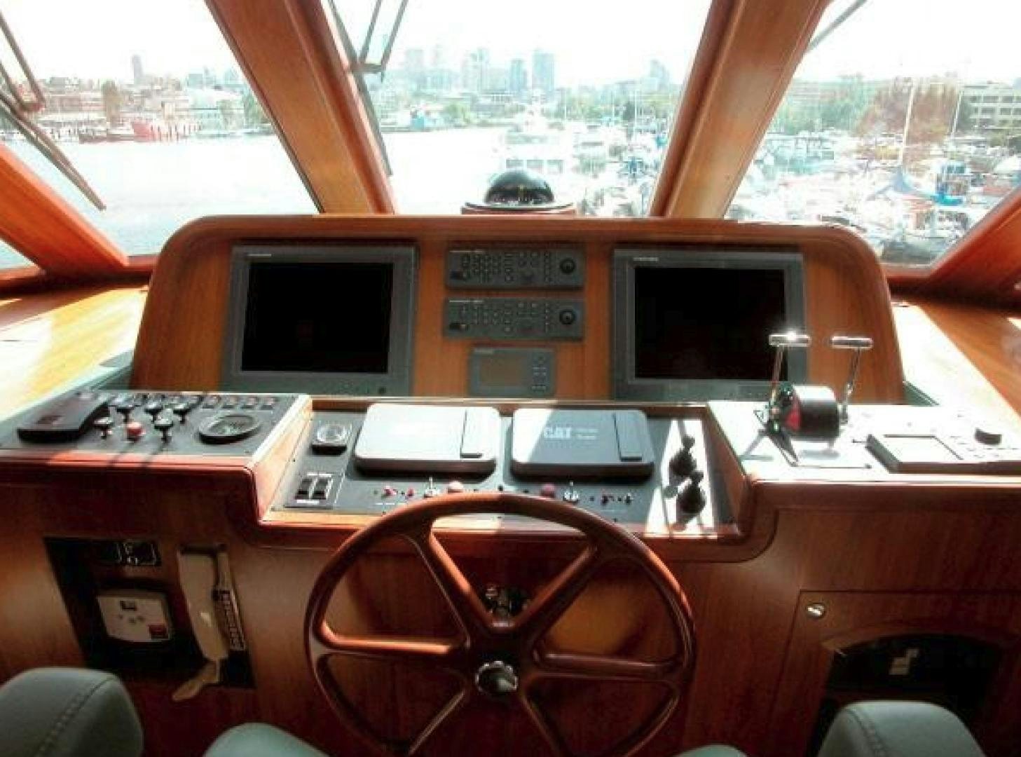 a vehicle with a couple of computers on it aboard No Name Yacht for Sale