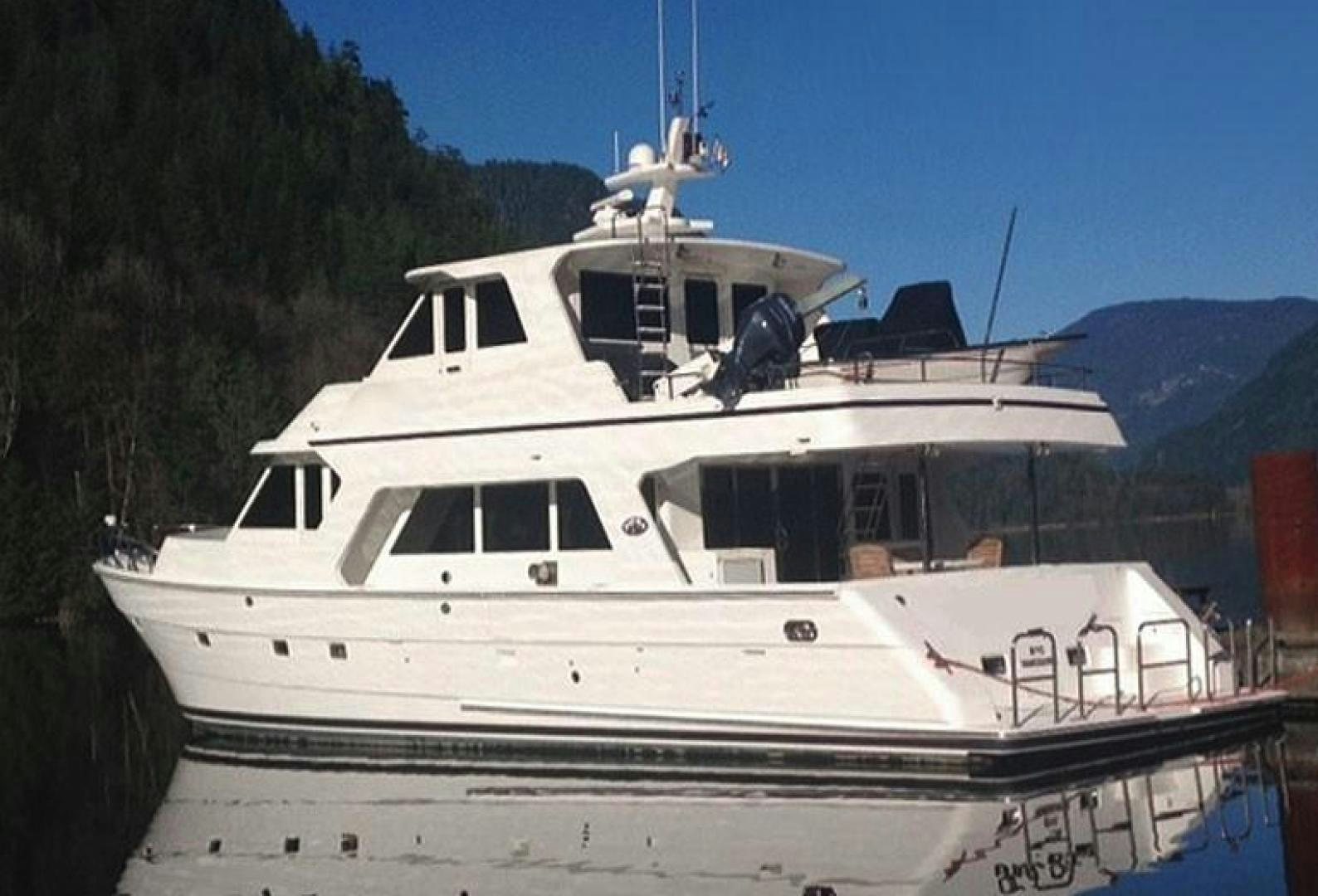 a large white boat aboard No Name Yacht for Sale