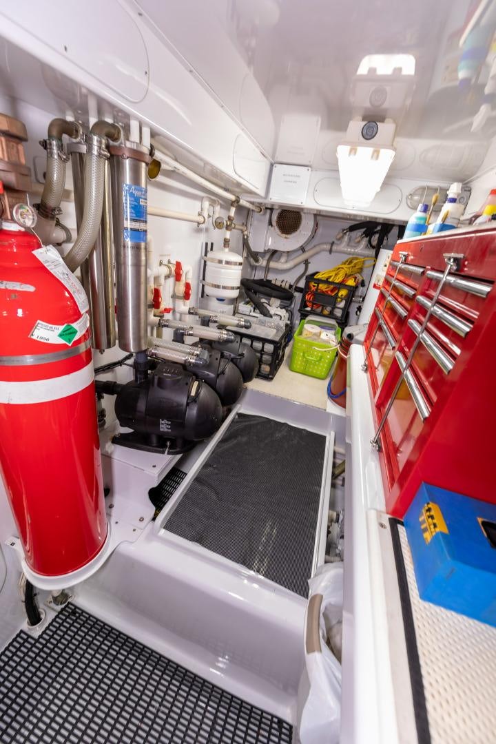 a machine in a room aboard WATASHEE Yacht for Sale