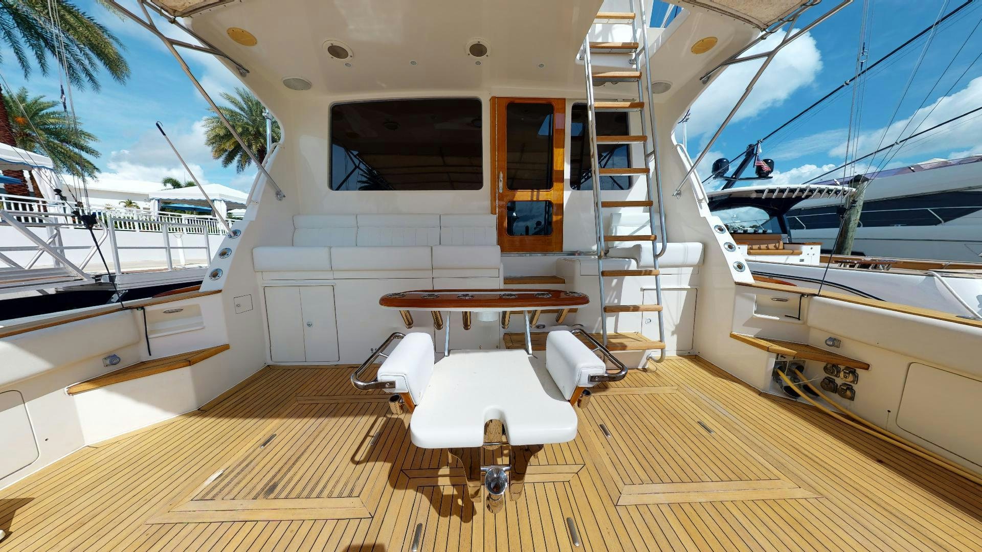 inside of a boat aboard clean sweep Yacht for Sale