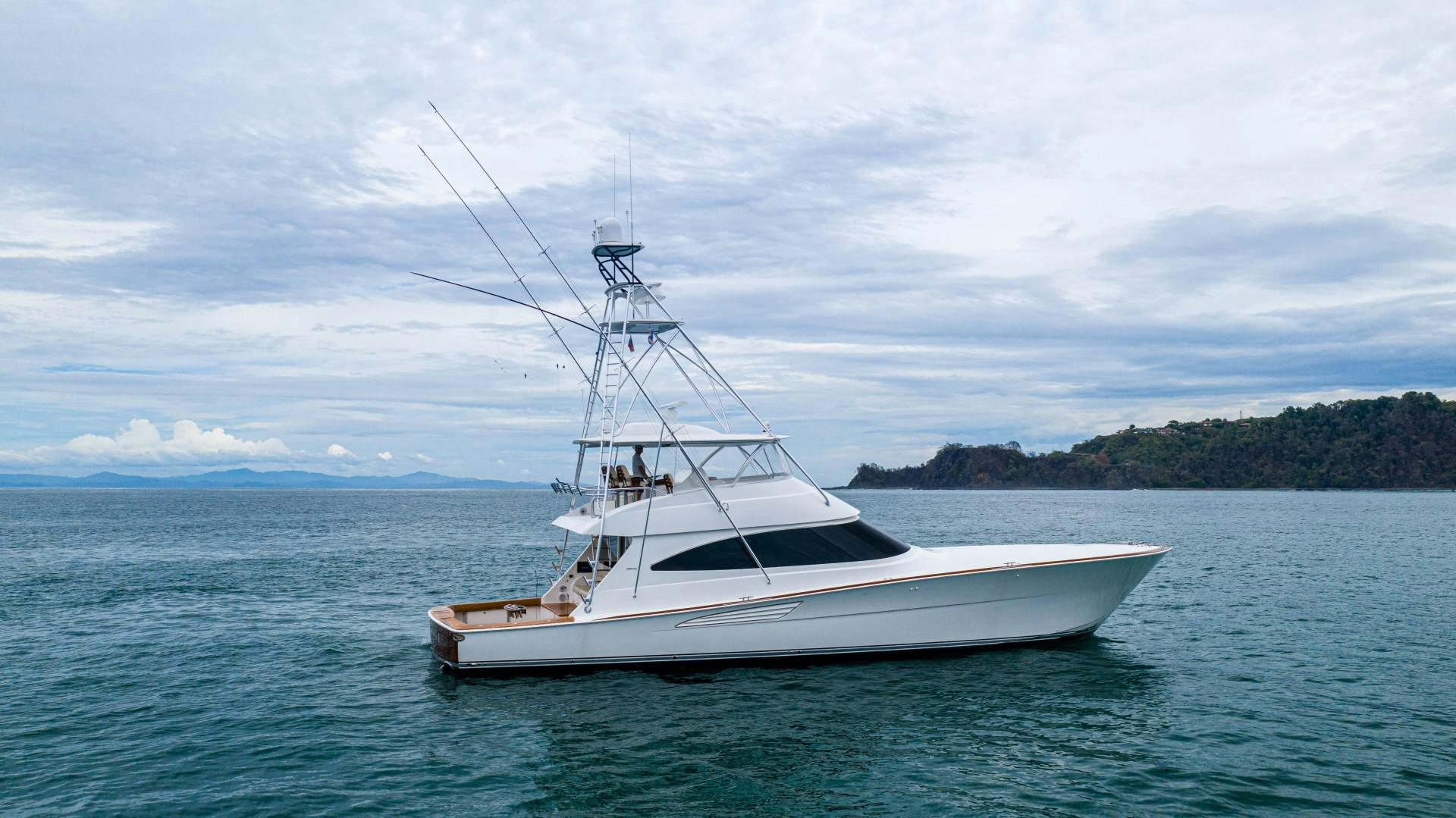 a boat in the water aboard GOOSE Yacht for Sale