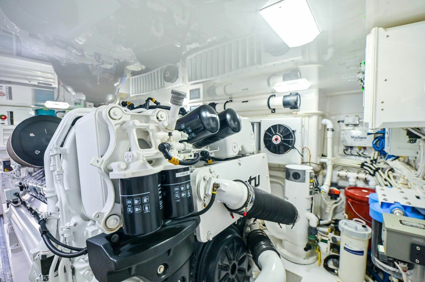 a room with many machines aboard GOOSE Yacht for Sale