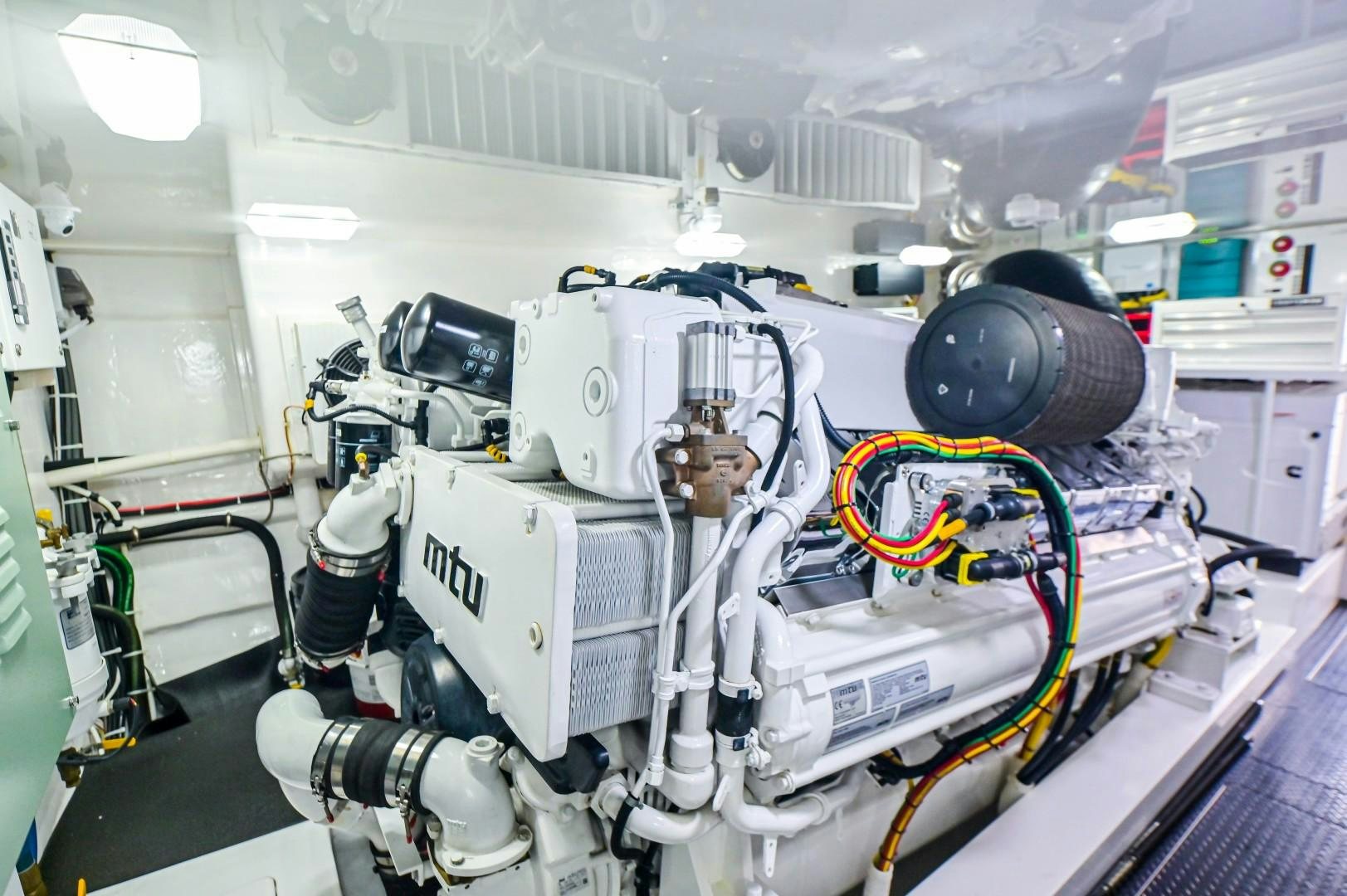 a room with machinery and equipment aboard GOOSE Yacht for Sale