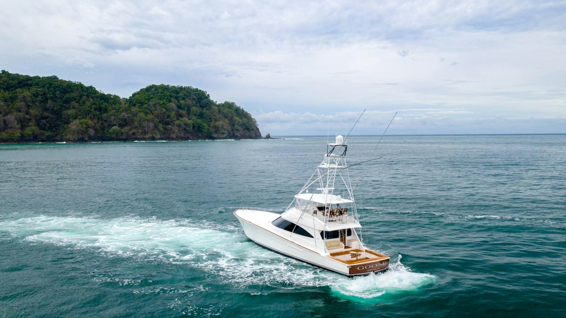 a boat on the water aboard GOOSE Yacht for Sale
