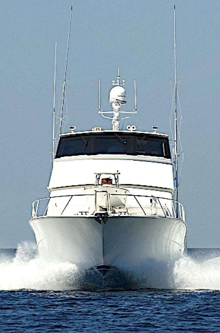 a boat in the water aboard CROWN ROYAL Yacht for Sale