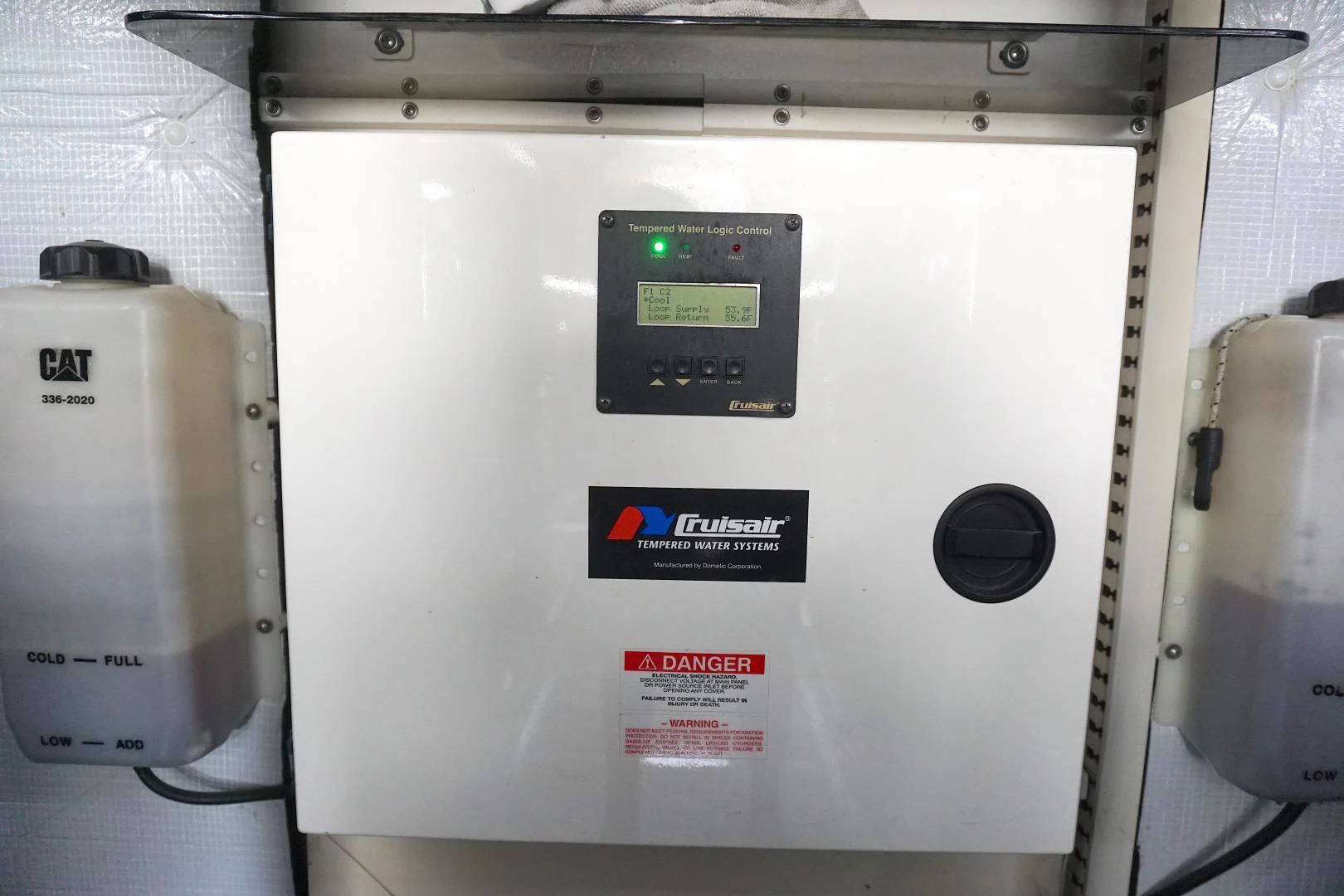 a white electrical device aboard CROWN ROYAL Yacht for Sale