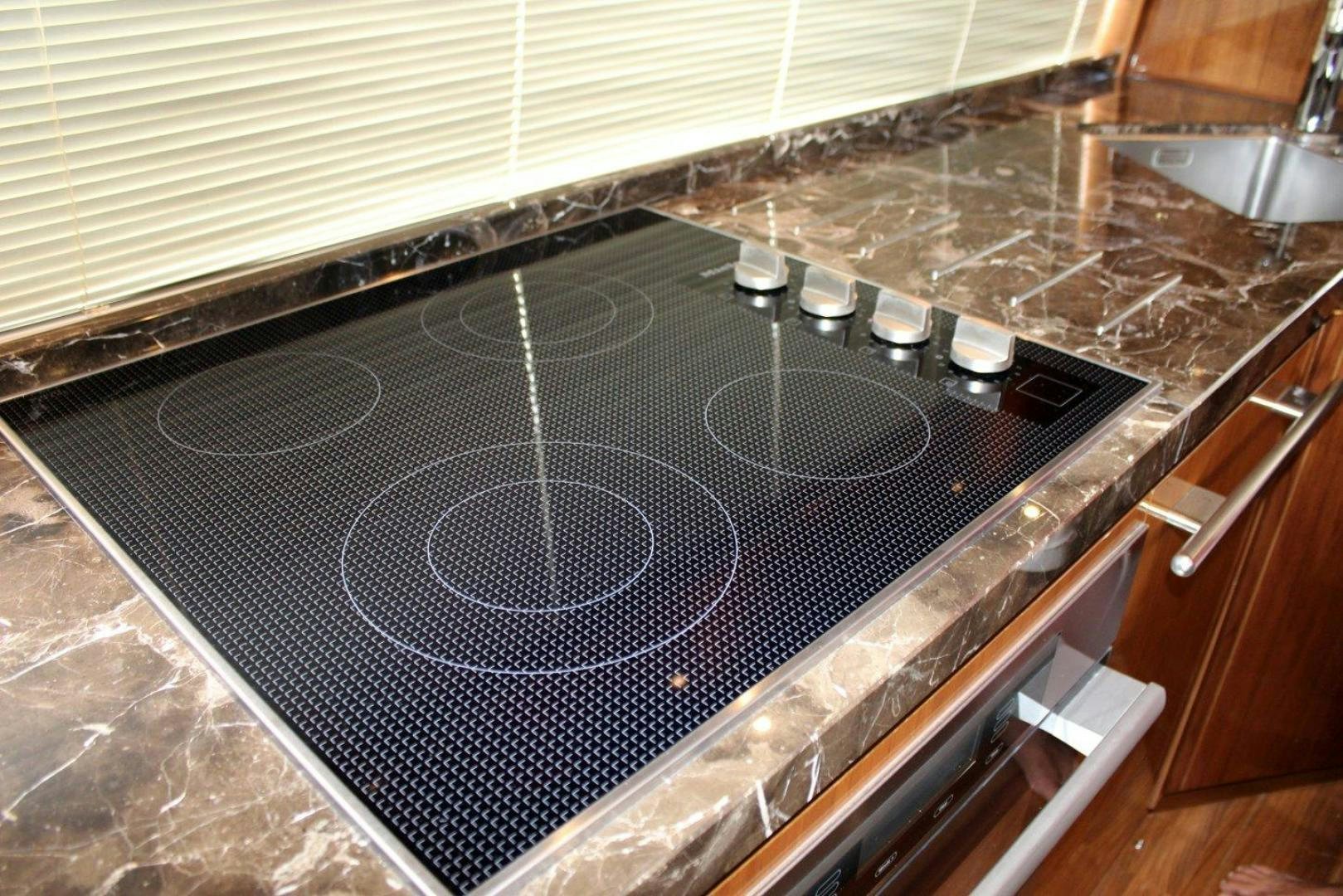 a large marble counter top aboard PICHOS III Yacht for Sale