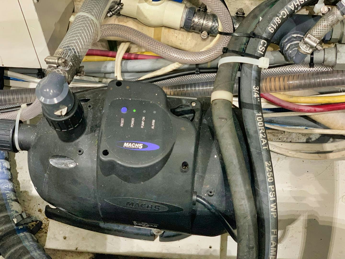 a black machine with wires aboard SIMPLICITY Yacht for Sale