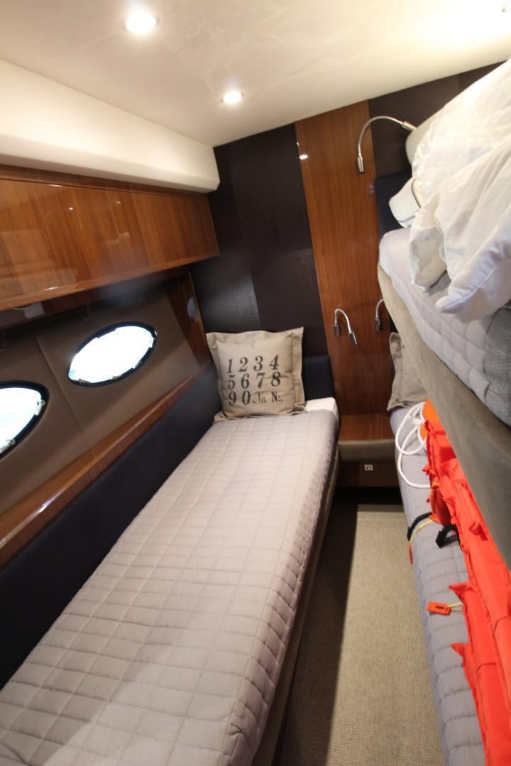 a bathroom with a sink and a mirror aboard PISCHOS III Yacht for Sale