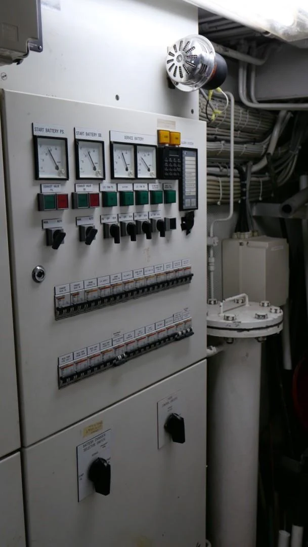a white machine with buttons aboard PELAGIAL Yacht for Sale