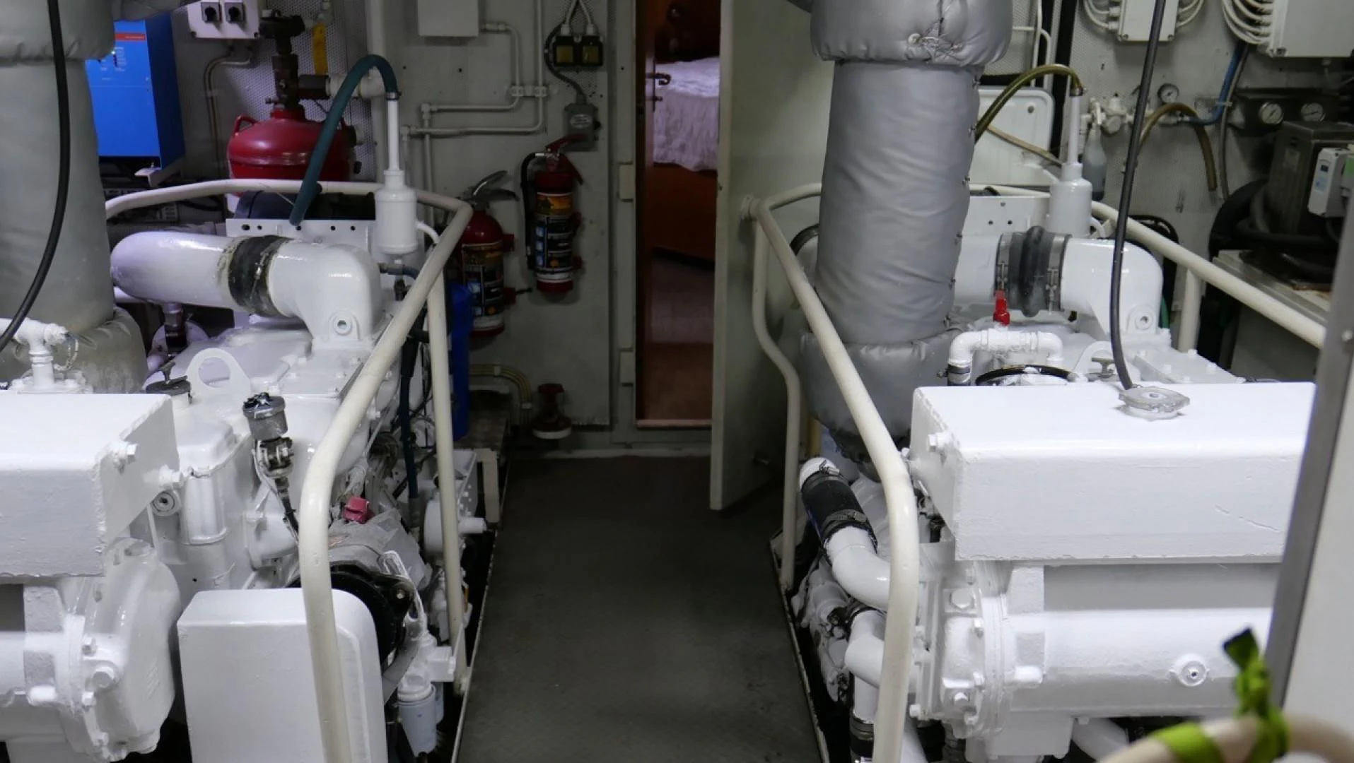 a room with machinery aboard PELAGIAL Yacht for Sale