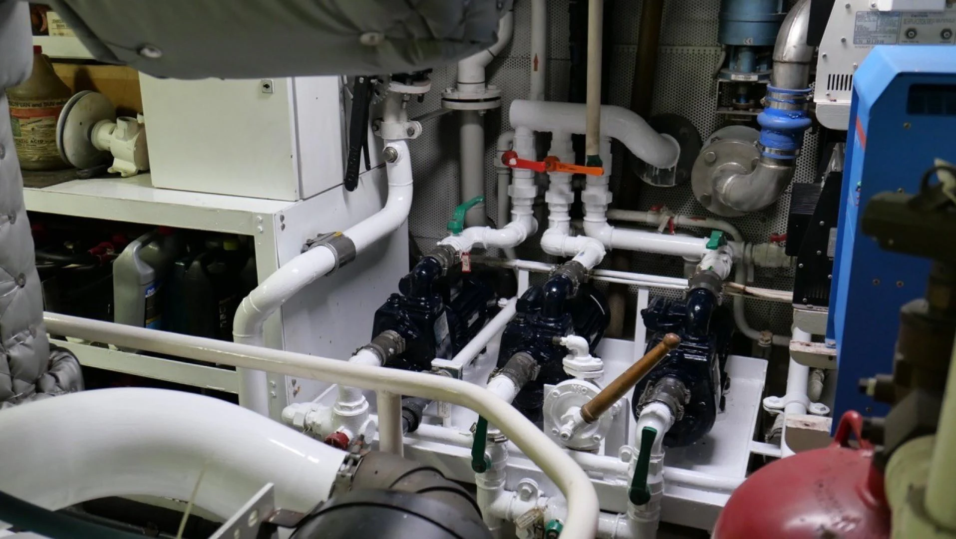 a factory with several machines aboard PELAGIAL Yacht for Sale