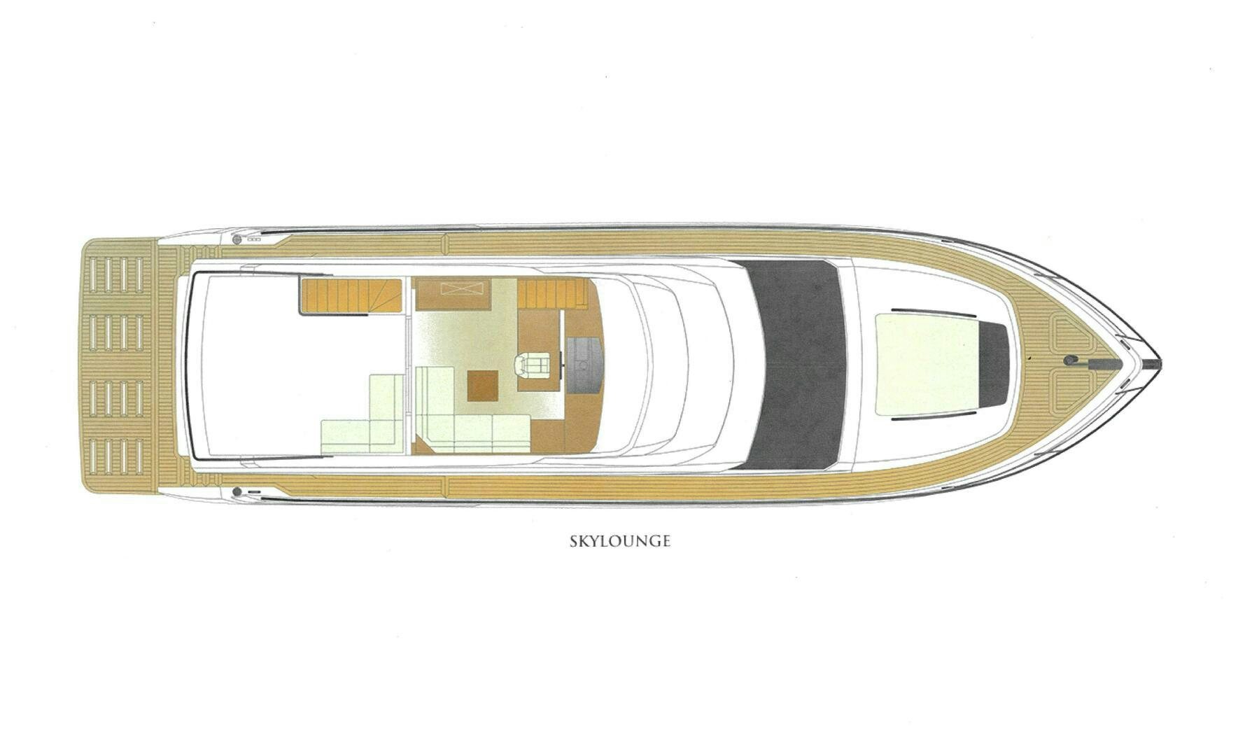diagram aboard JOHNSON 70 SKYLOUNGE NEW BUILD Yacht for Sale