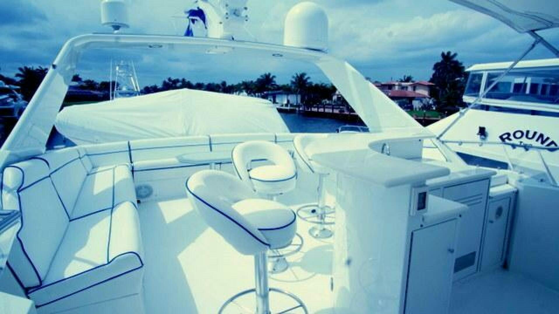 a group of white chairs on a boat aboard SILVER SEAS Yacht for Sale