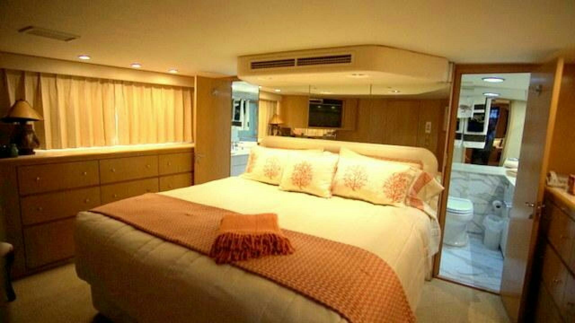 a bed in a hotel room aboard SILVER SEAS Yacht for Sale