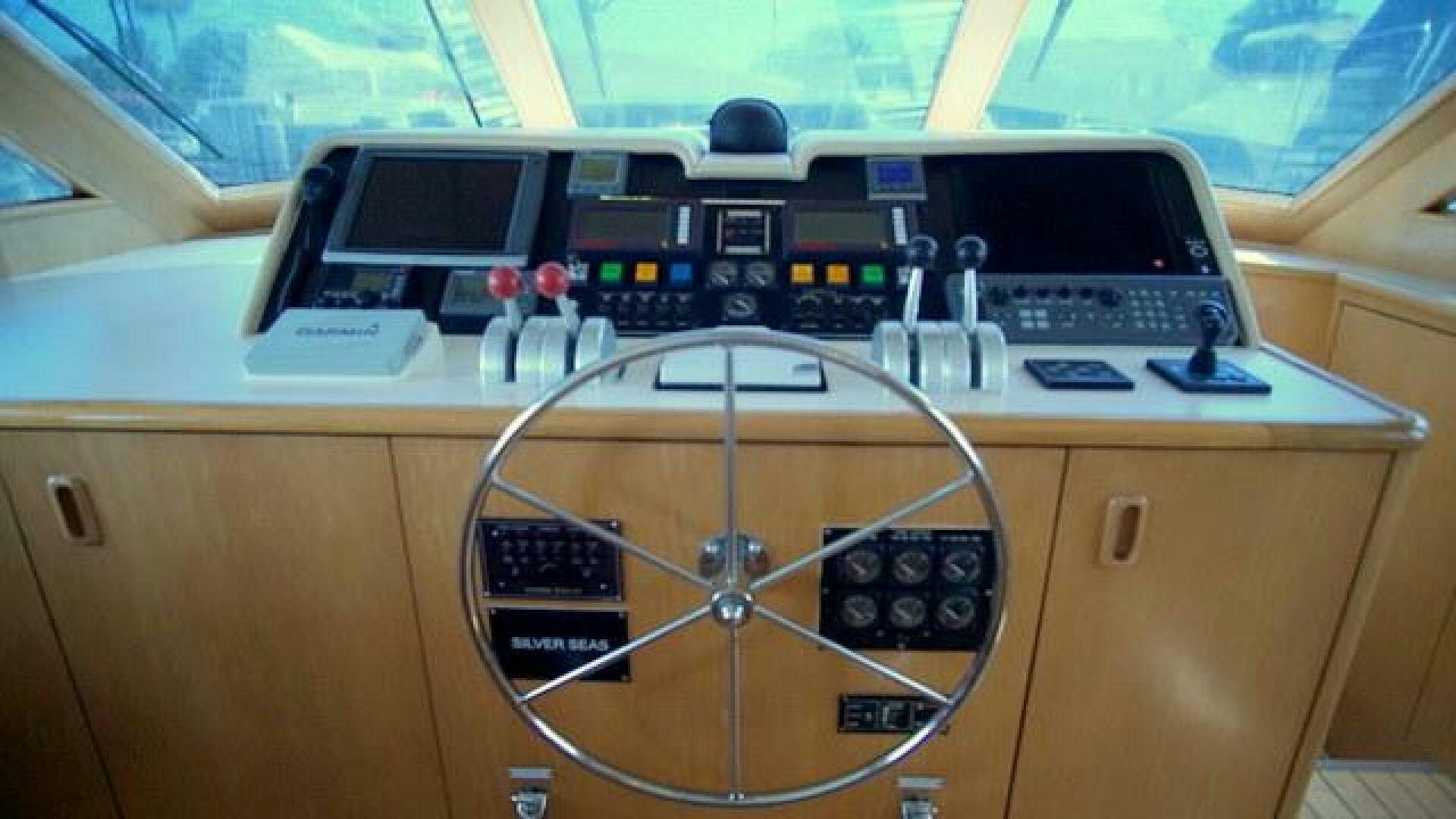 a radio on a desk aboard SILVER SEAS Yacht for Sale
